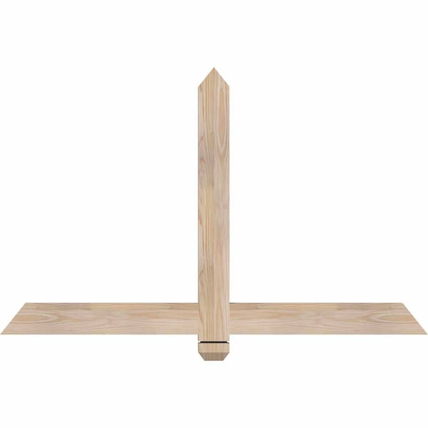 Ekena Millwork Eugene Smooth Timber Gable Bracket, Douglas Fir, 48"W x 30"H x 1 1/2"D x 3 1/2"F, 15/12 Pitch GBW048X30X0204EUG00SDF - main